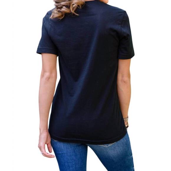 NEW 123 AMORE grateful heart graphic t-shirt in black - Picture 5 of 5